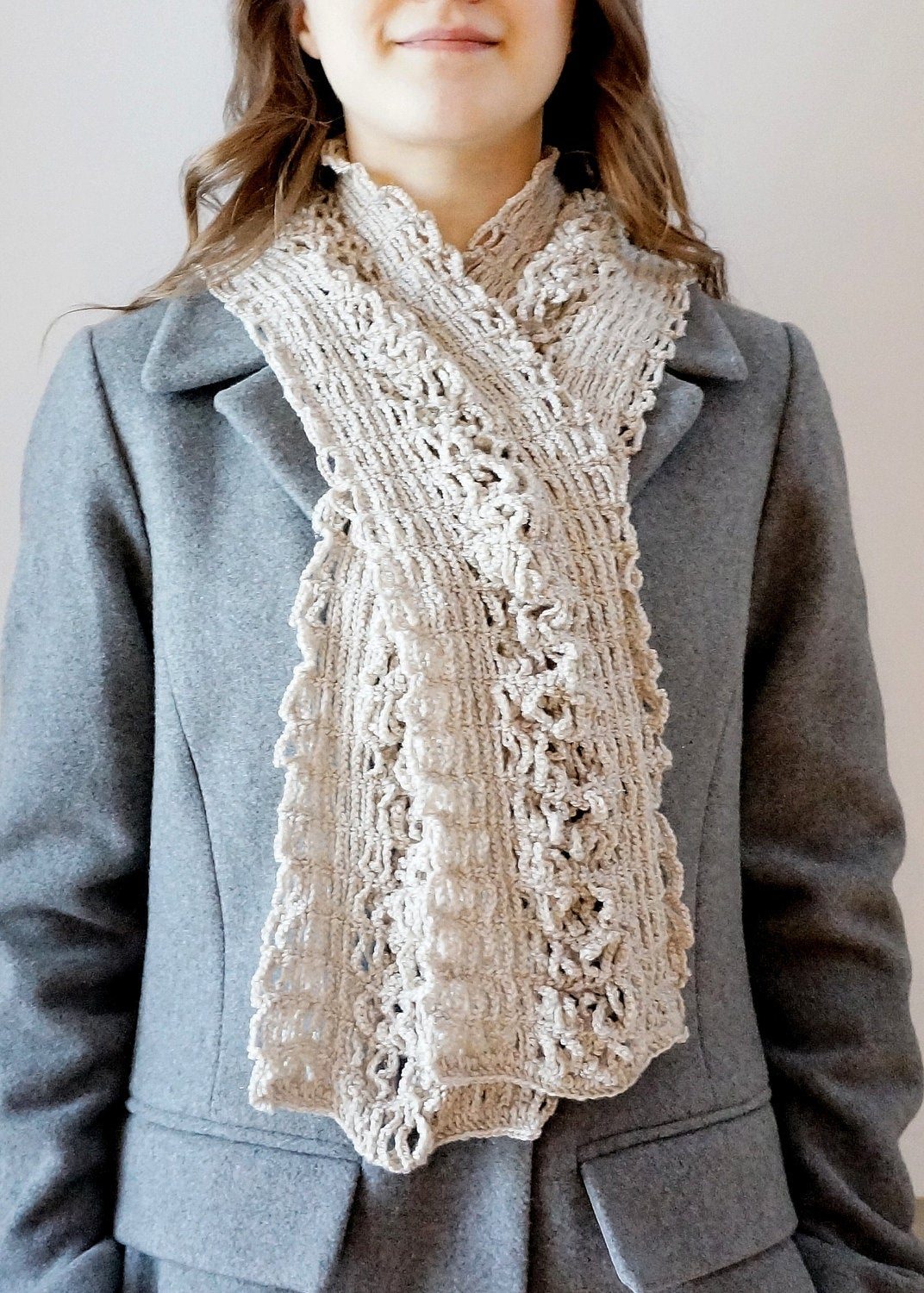 3 Beautiful Crochet Lace Scarf Pattern Easy To Make - Mecrochet.com
