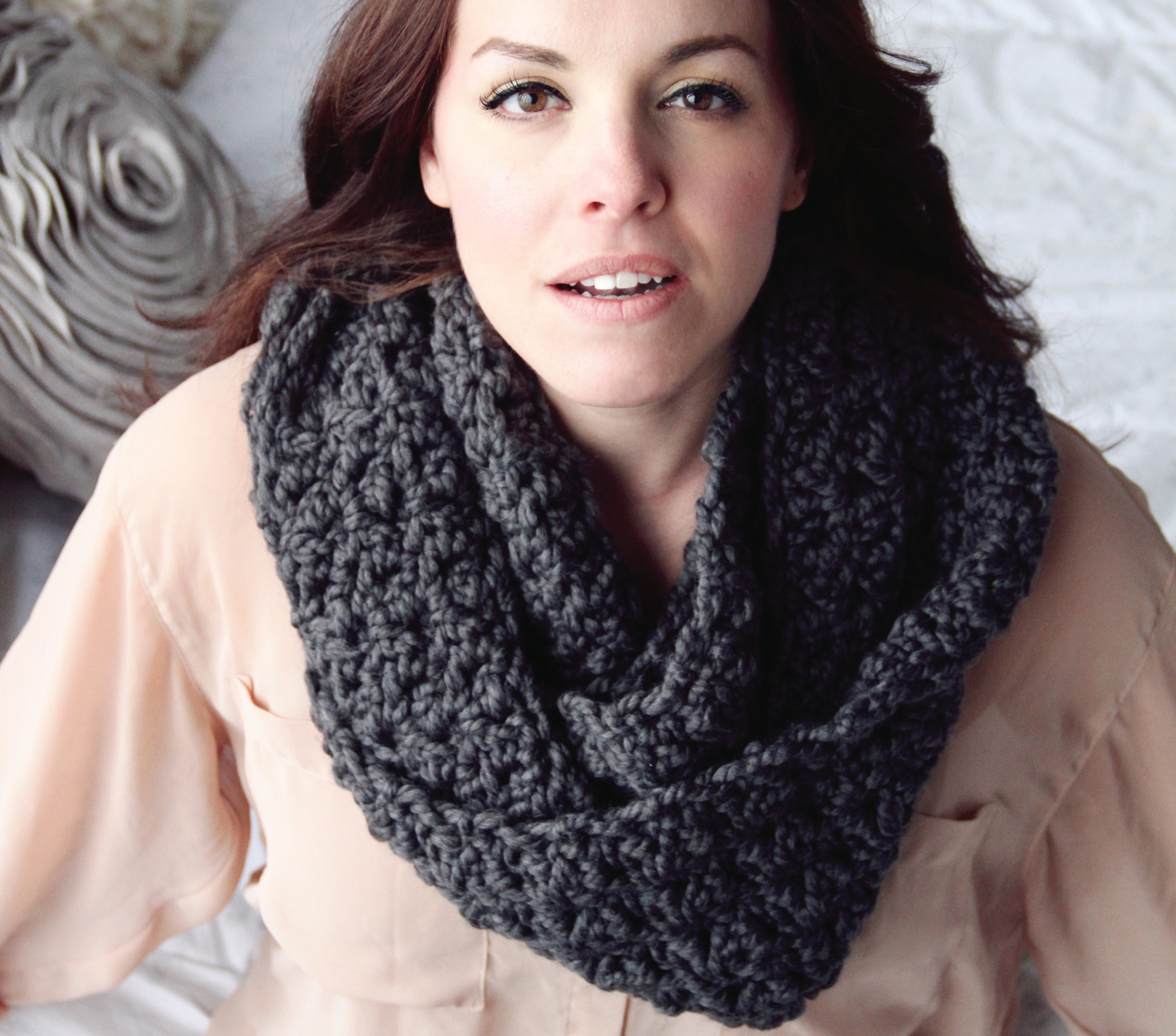 Crochet Scarf Patterns Bulky Yarn Chunky Cowl Crochet Pattern Infinity