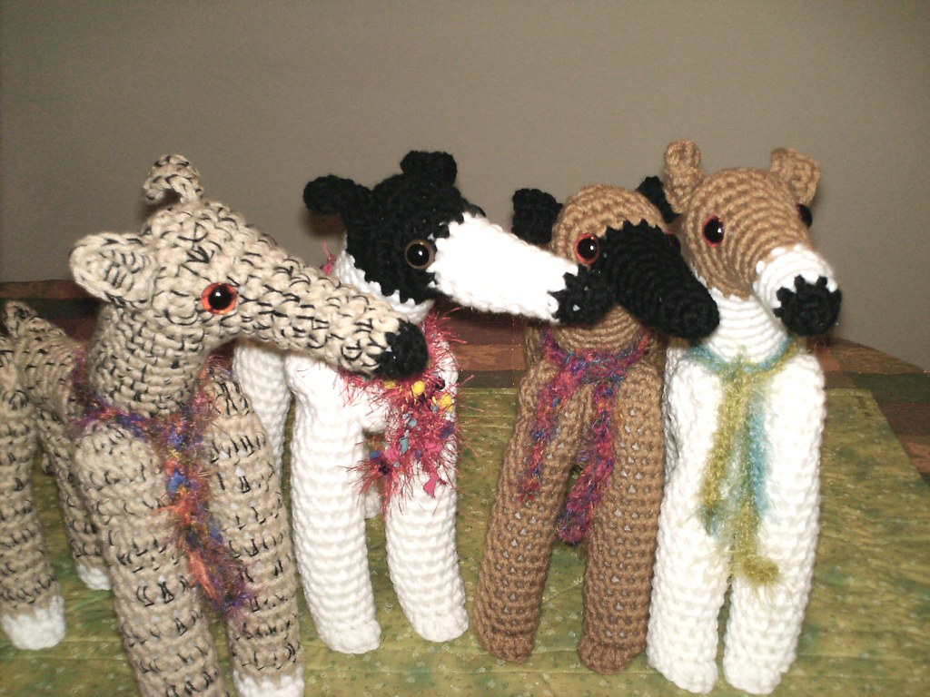 Easy Tips for Crochet Greyhound Sweater Pattern Four Greyhound Dolls
