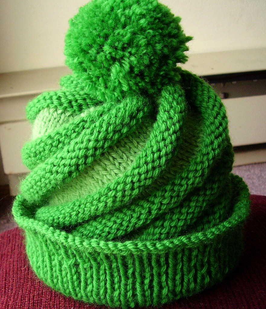 Swirl Hat Crochet Pattern Swirl Ski Hat Knitting Pattern