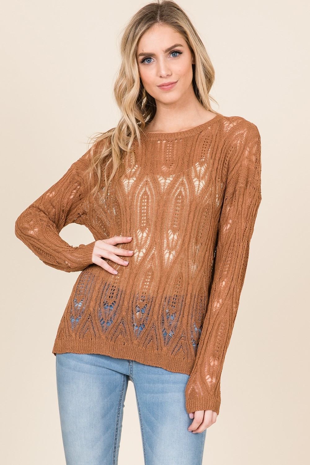 3 Categories of Crochet Long Sleeve Top Pattern That You Must Try A See Through Crochet Pattern