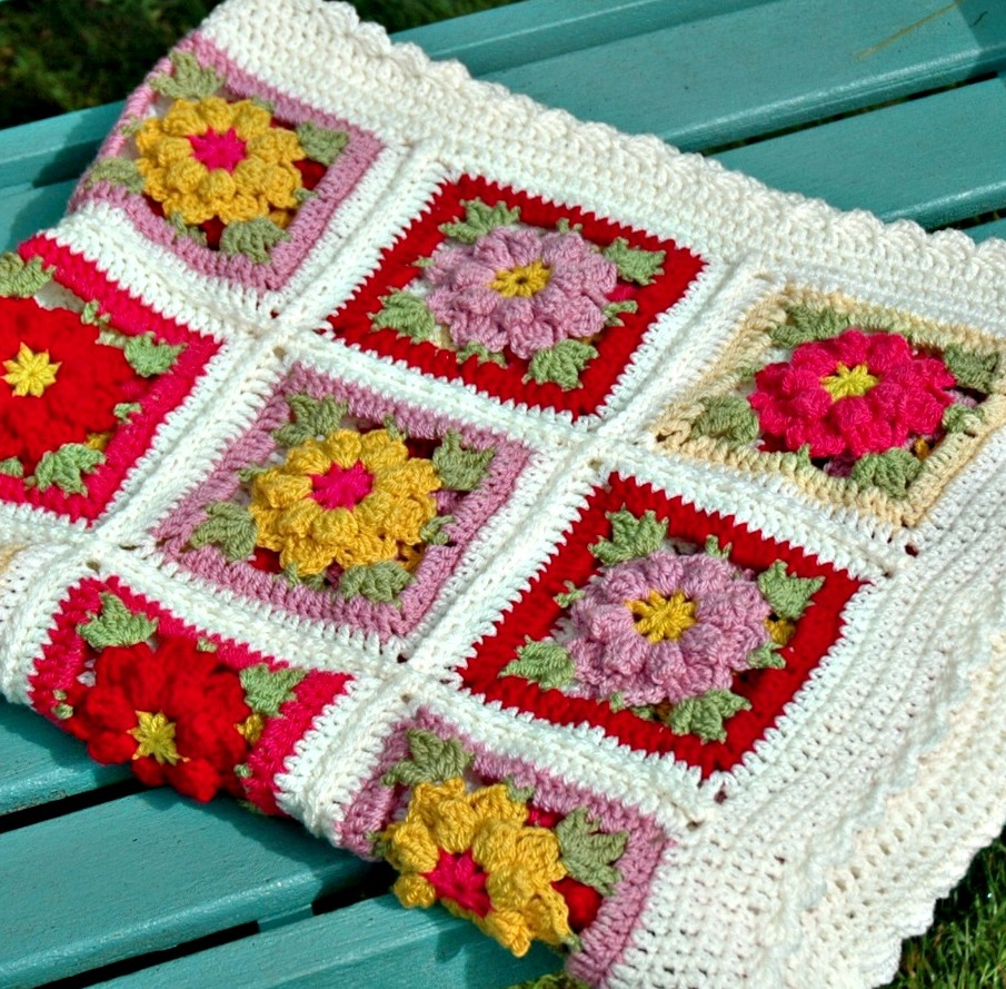 3 Inspirations of Easy Flower Crochet Pattern Vintage Flower Crochet Blanket Pattern And Kit Annie Design Crochet