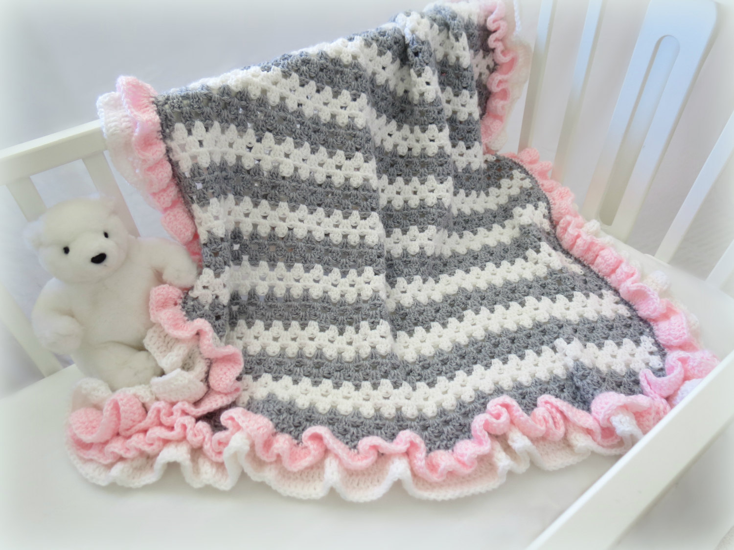 Baby Blanket Crochet Pattern Easy Easy Free Ba Blanket Crochet Patterns ...