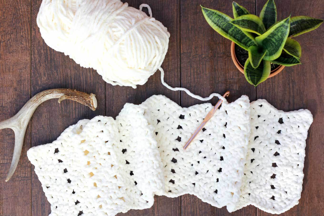 Bulky Yarn Crochet Afghan Patterns for Beginners Free Modern Chunky Crochet Blanket Pattern Beginner Friendly