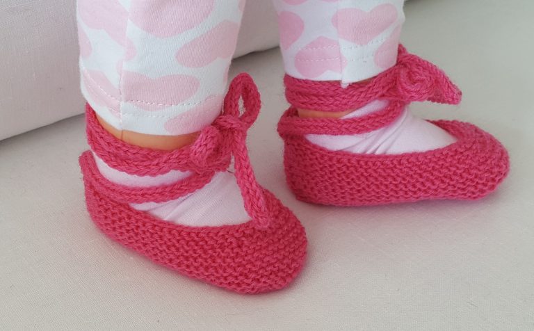 Crochet Baby Ballet Slippers Pattern