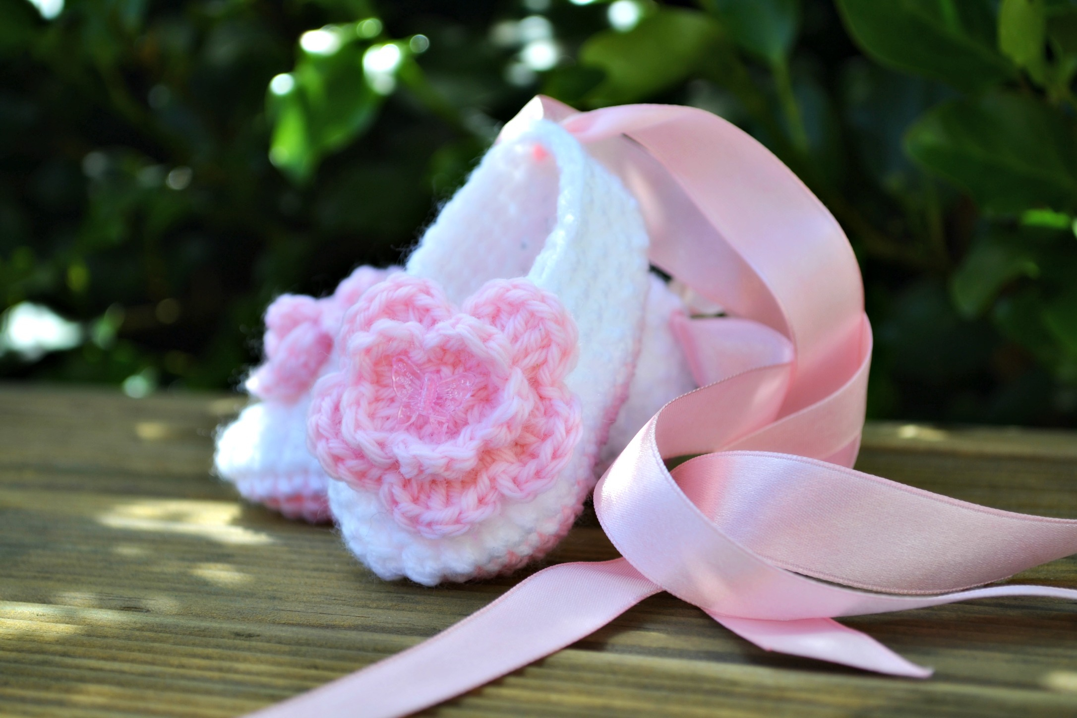 Crochet Baby Ballet Slippers Pattern Ba Ballet Slippers The Green