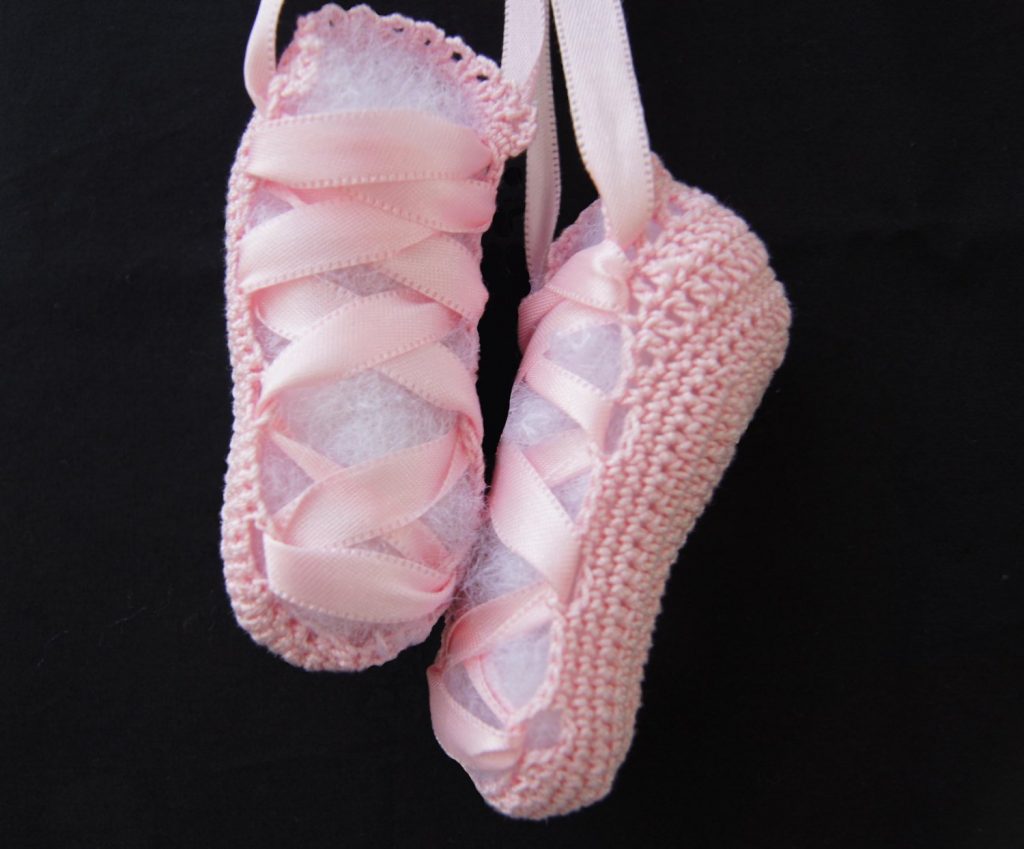 Crochet Baby Ballet Slippers Pattern