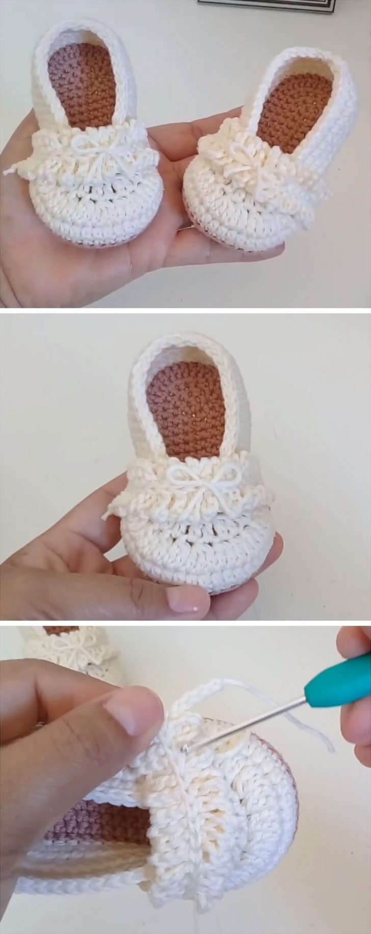Crochet Baby Ballet Slippers Pattern