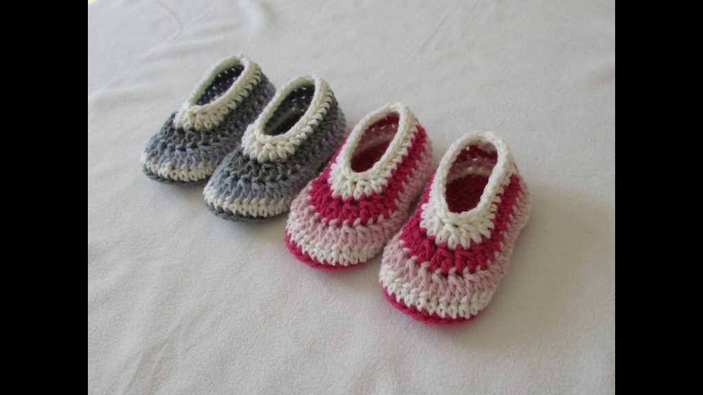 Crochet Baby Ballet Slippers Pattern