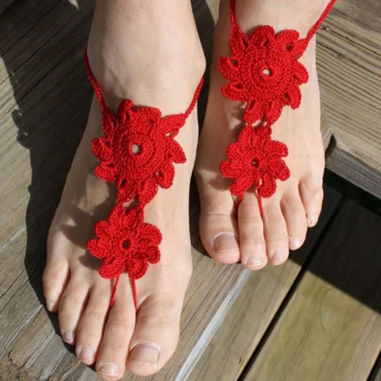 30+ Crochet Foot Jewelry Patterns
