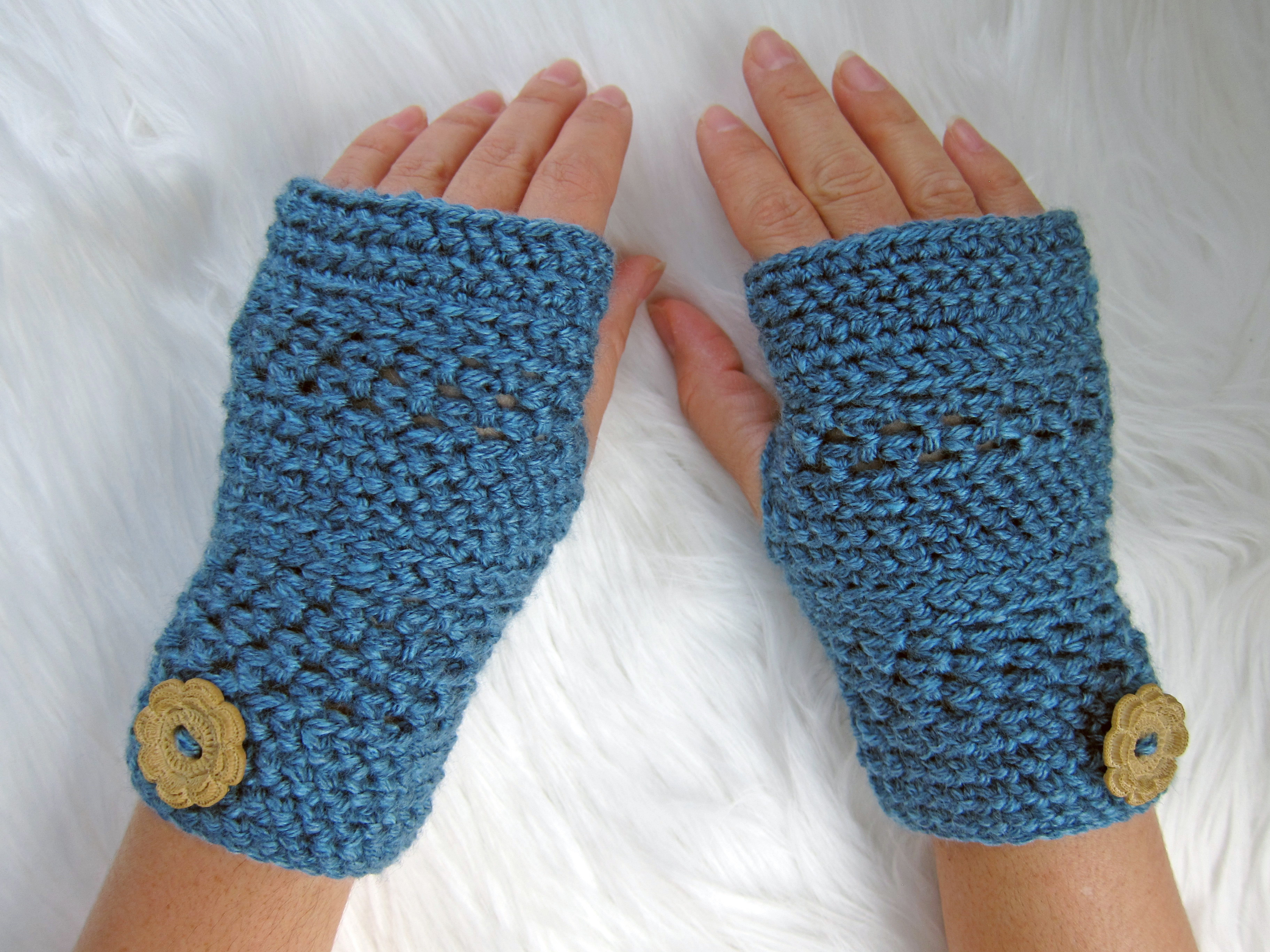 Crochet Gloves Without Fingers Pattern Crochet Pattern The Dora