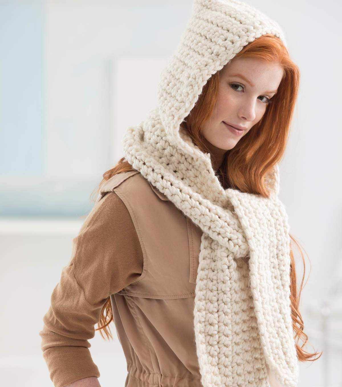 Crochet Hooded Scarf Pattern 16 Nordic Hooded Scarf Crochet Pattern