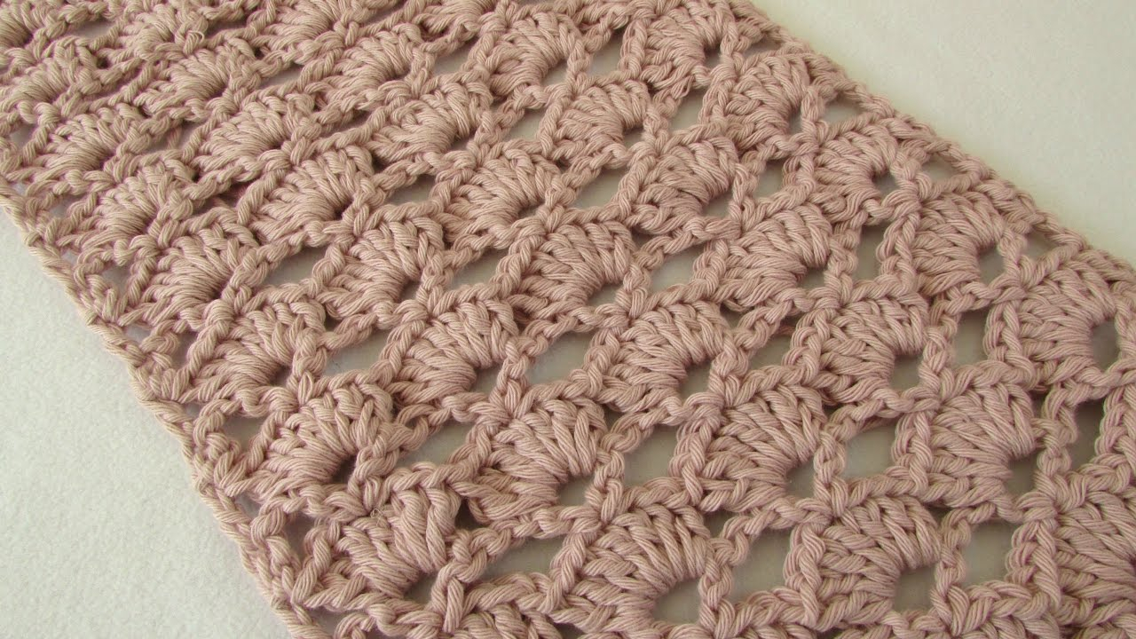Crochet Lace Scarf Pattern  How To Crochet An Easy Lace Scarf For Beginners Youtube