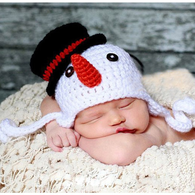 Crochet Pattern For Snowman Handmade Knitted Ba Beanie Hat Crochet Pattern Childrens Snowman