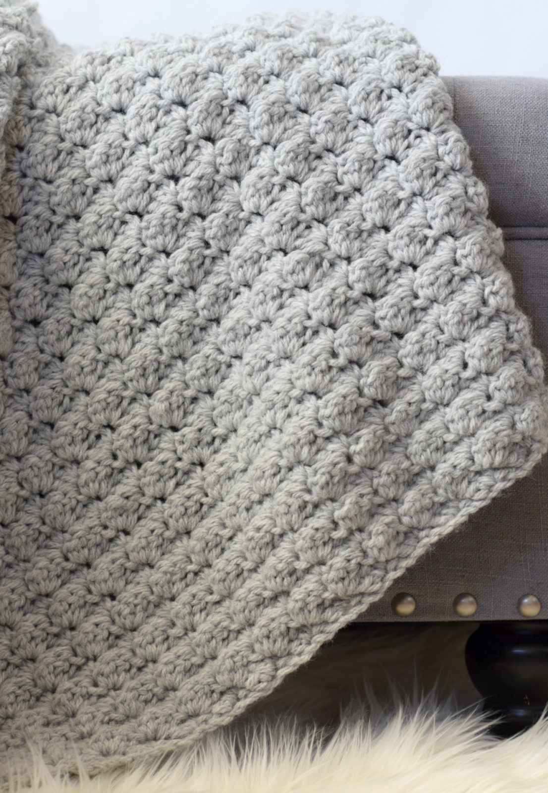 Easy Double Crochet Afghan Patterns Simple Crocheted Blanket Go To