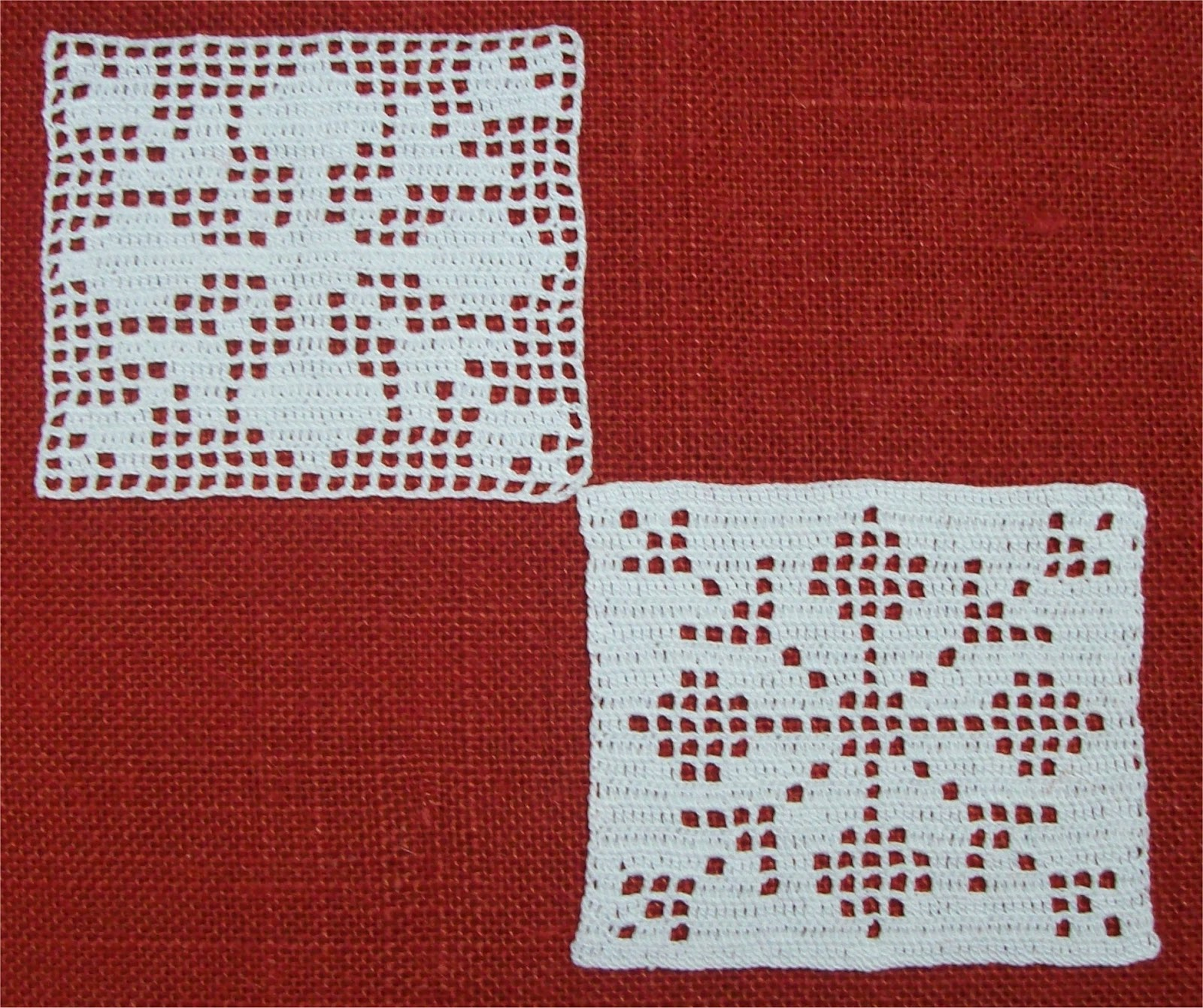 Filet Crochet Pattern Daniela Mendola Filet Crochet Squares Christmas