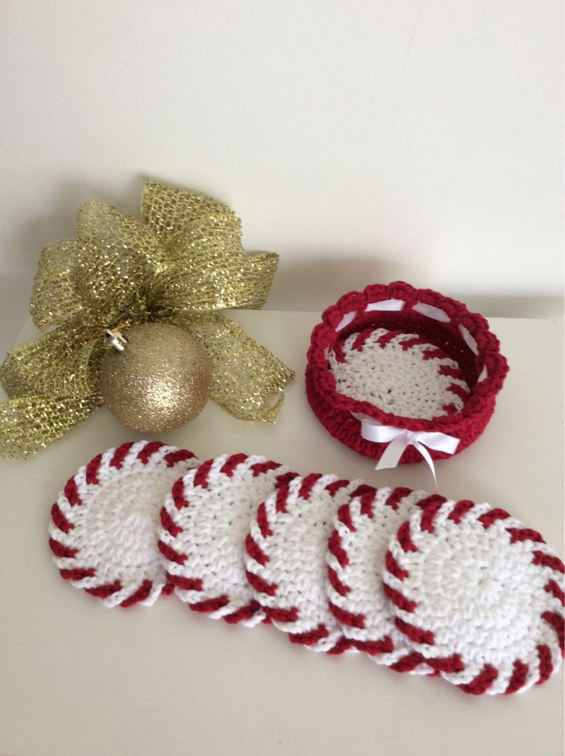 Free Christmas Coaster Crochet Pattern for You Crochet Christmas