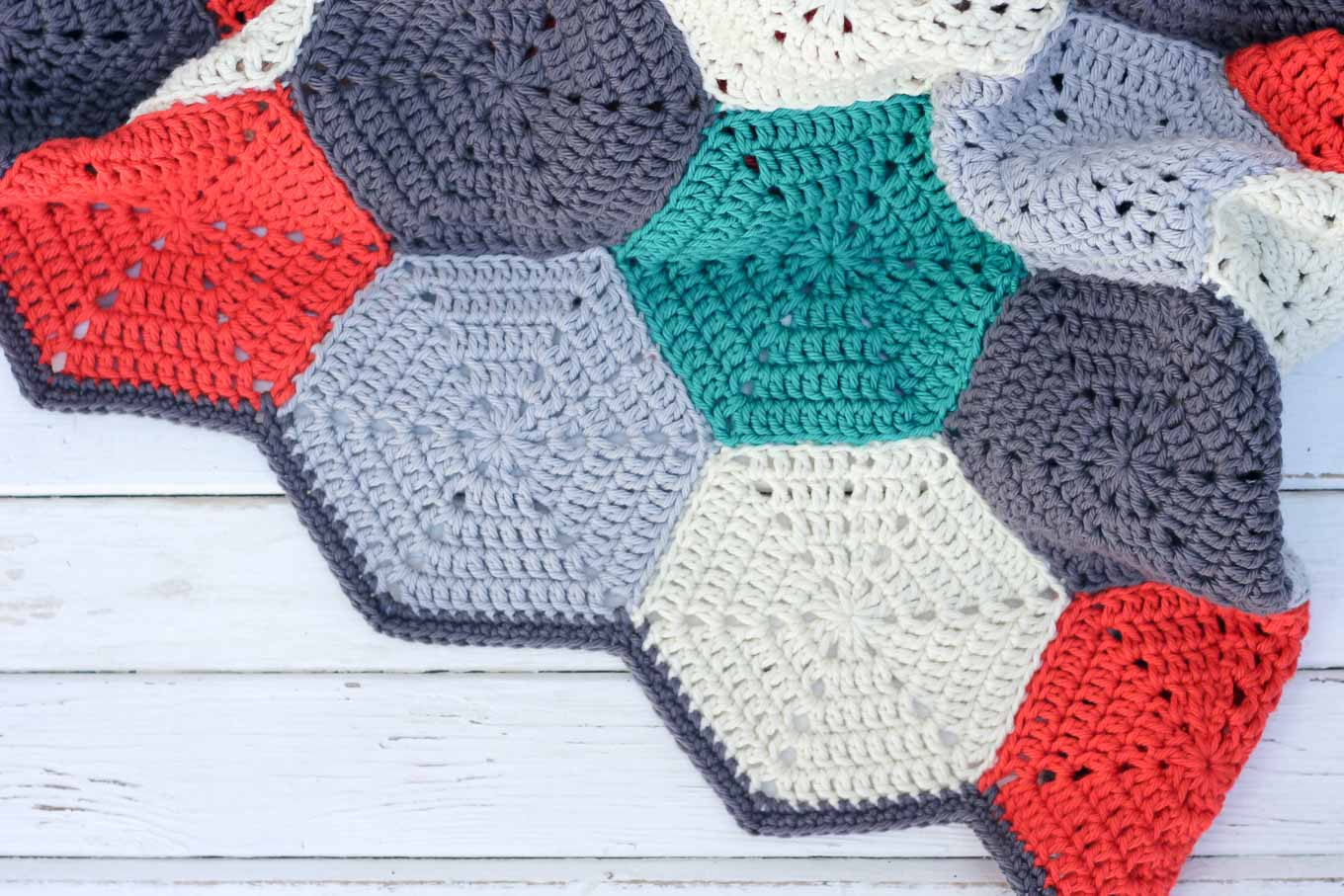 Free Crochet Afghan Patterns For Beginners Happy Hexagons Free Crochet Afghan Pattern Make Do Crew