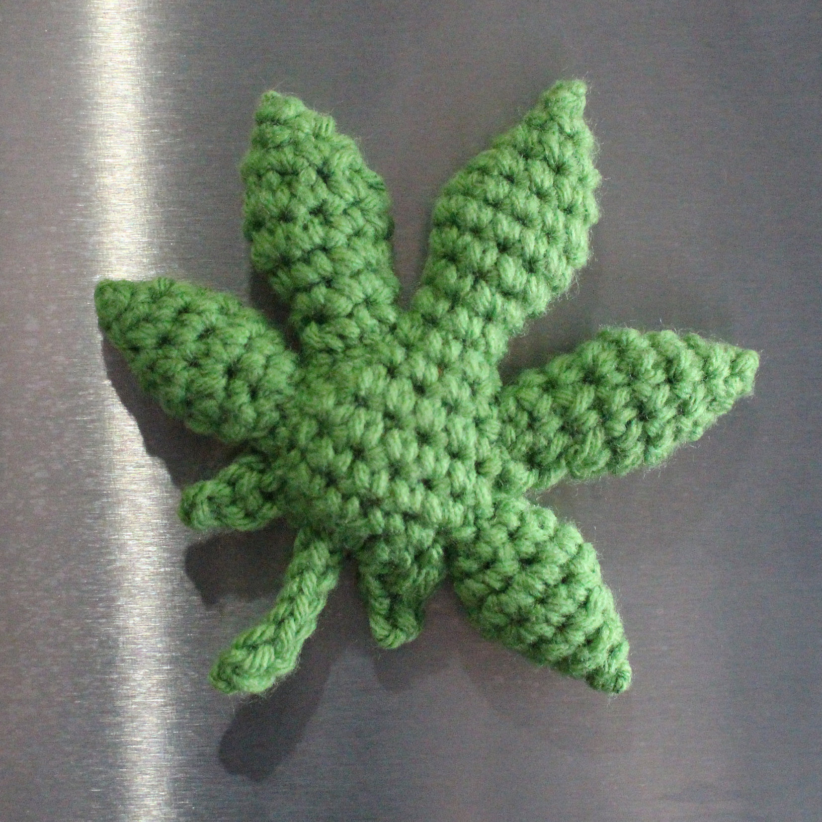 Free Crochet Pot Leaf Pattern for Making Decorations Crochet Weed Leaf