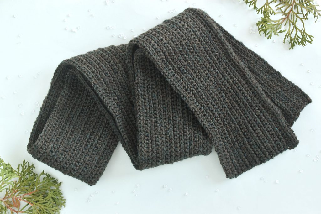 Simple Scarf Crochet Pattern Mens Classic Winter Scarf Free Crochet ...